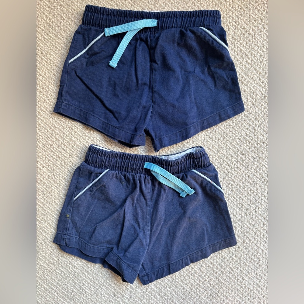 Cadets shorts - 2 pairs - navy size 3/4 classic cotton
